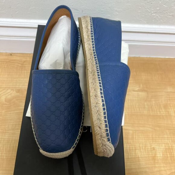 GUCCI Microguccissima Pattern Leather Espadrilles - Picture 4 of 7